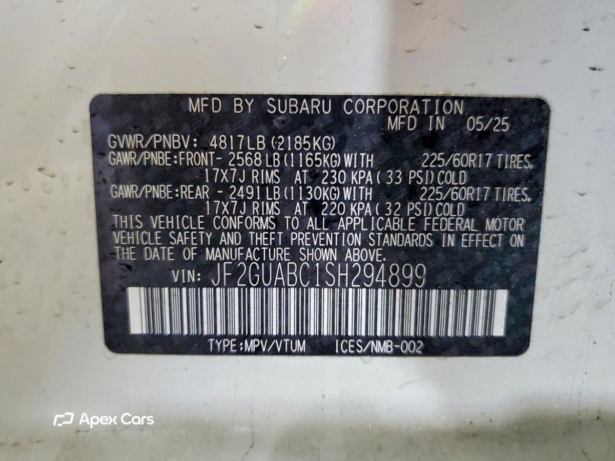 Subaru XV 2025