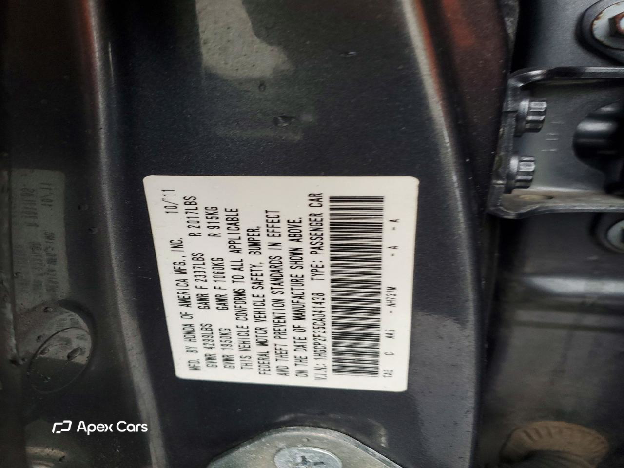 Honda Accord 2012