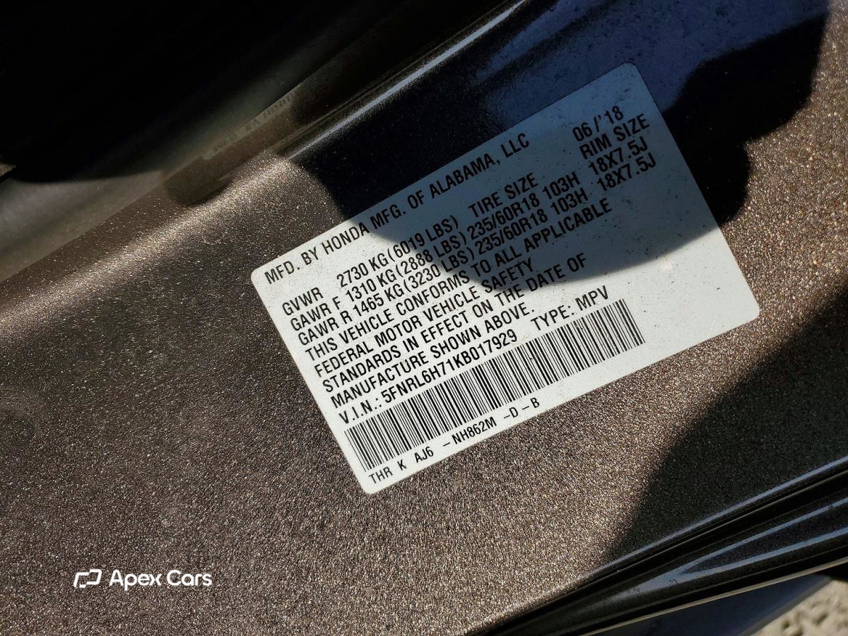 Honda Odyssey 2019