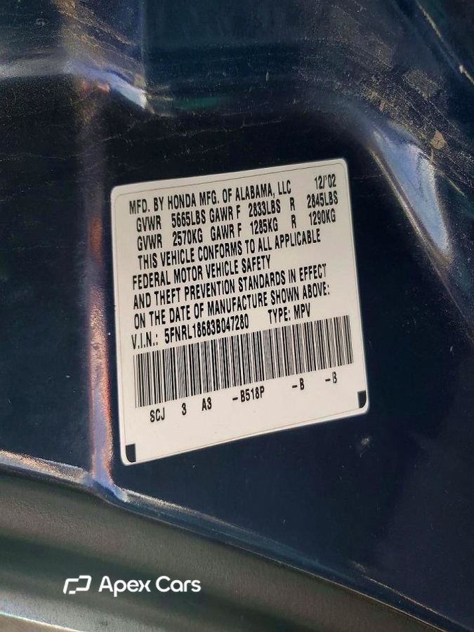 Honda Odyssey 2003