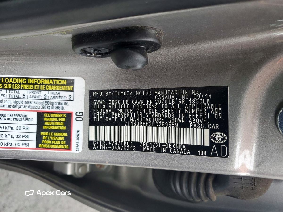 Toyota Corolla 2015