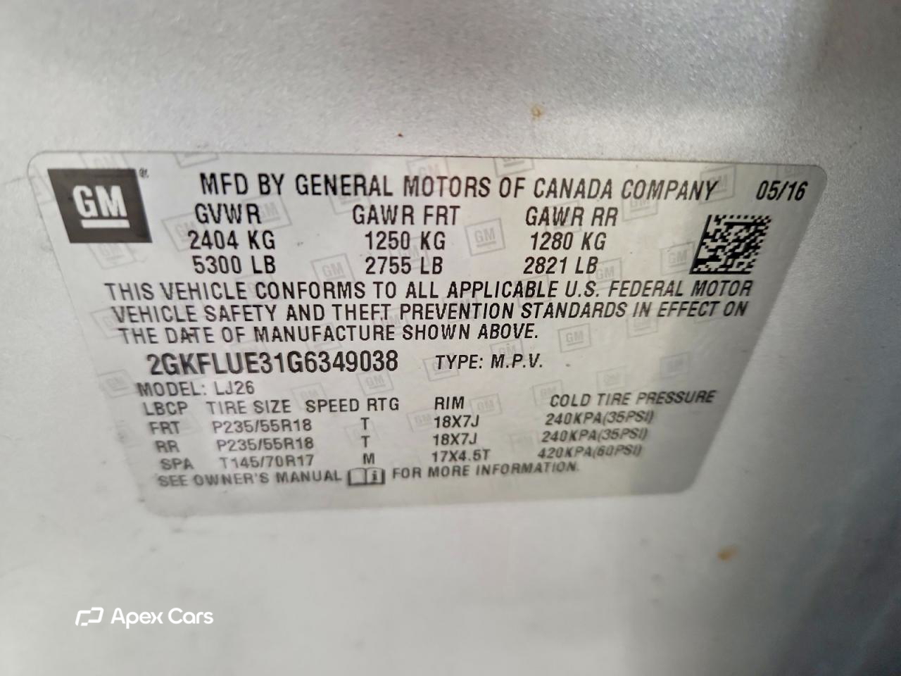 GMC Terrain 2016