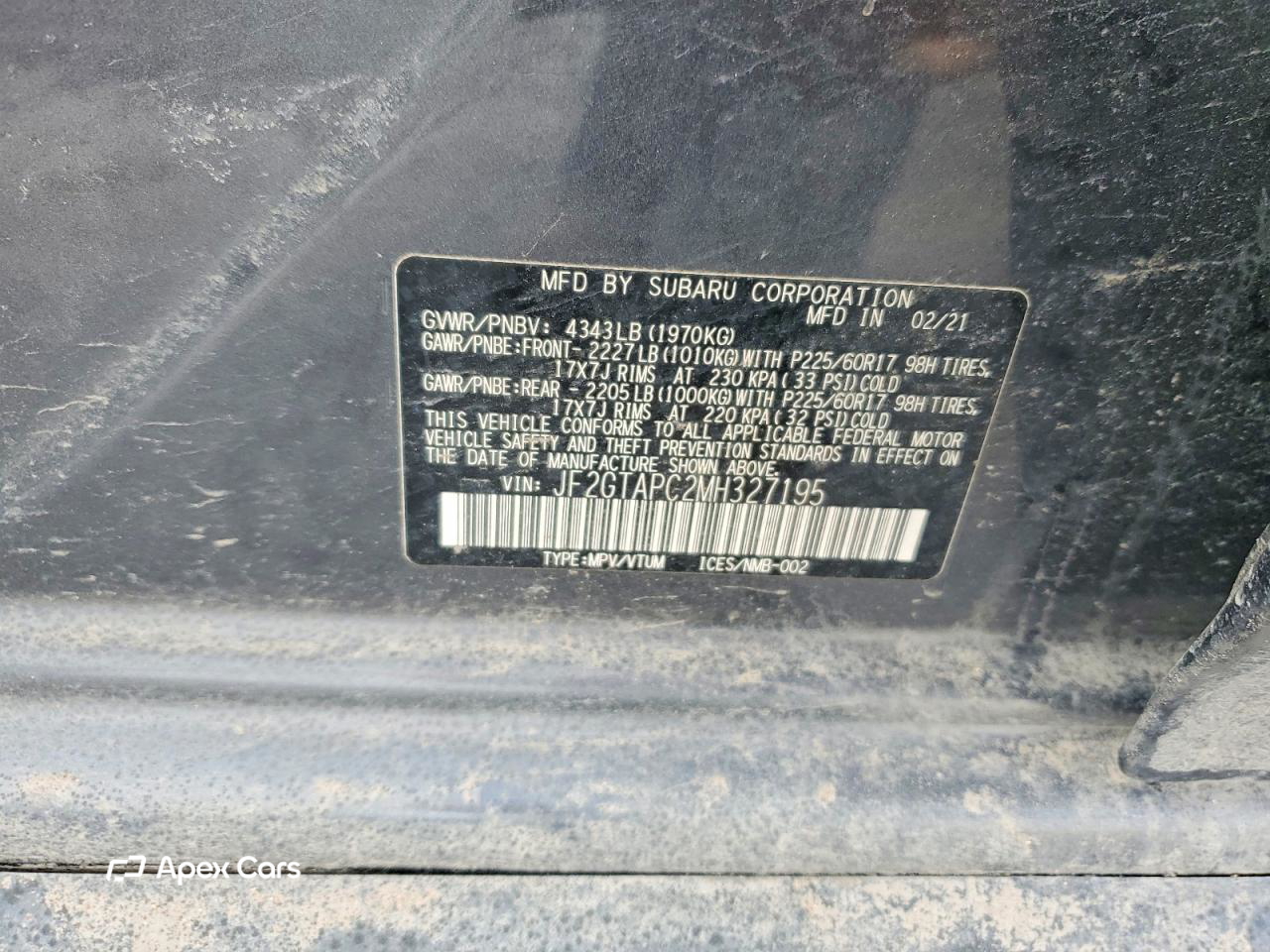 Subaru XV 2021