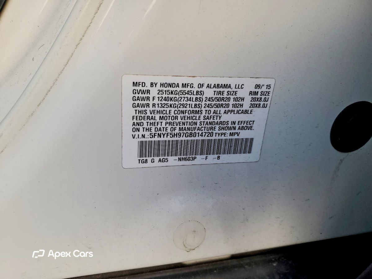 Honda Pilot 2016