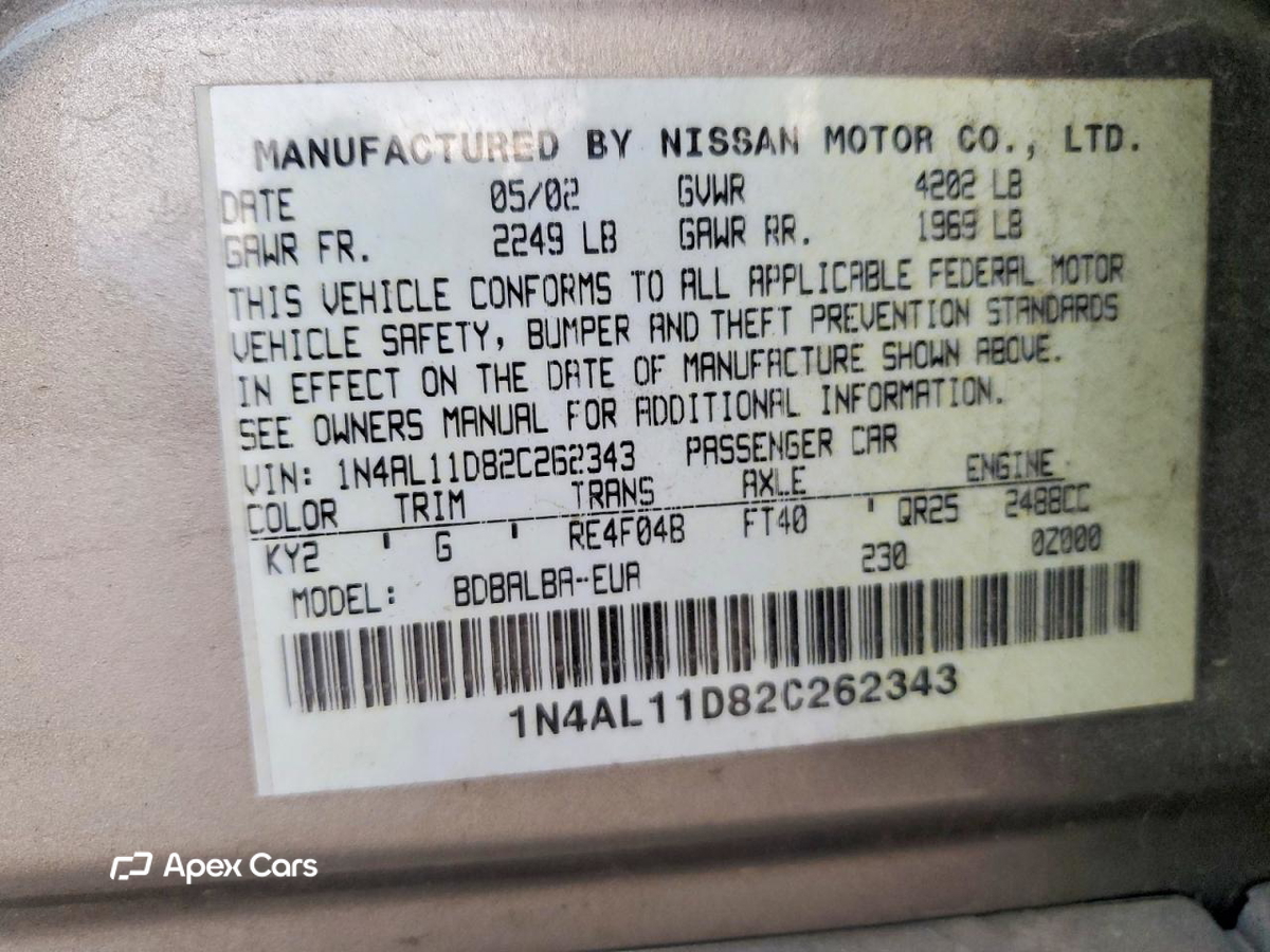 Nissan Altima 2002
