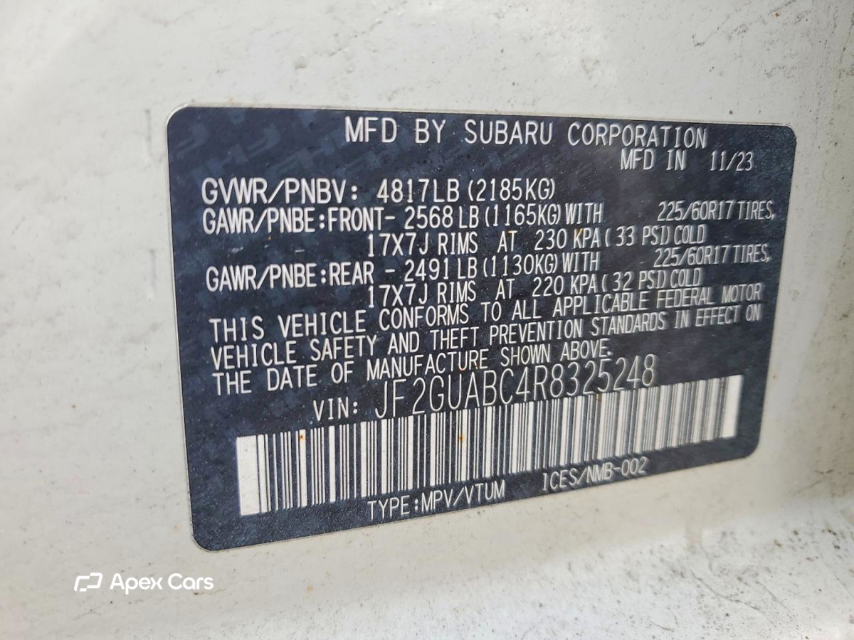 Subaru XV 2024