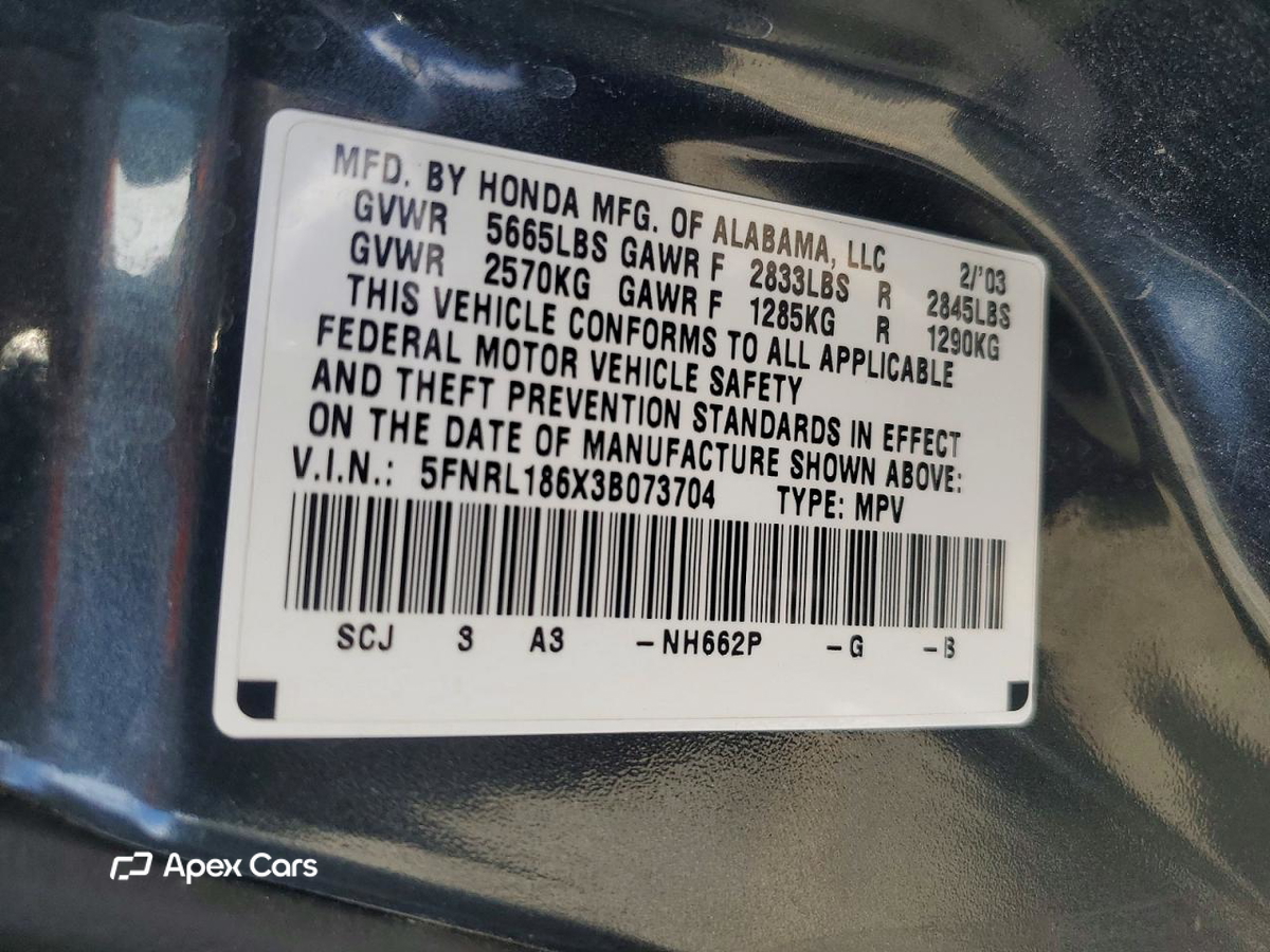 Honda Odyssey 2003