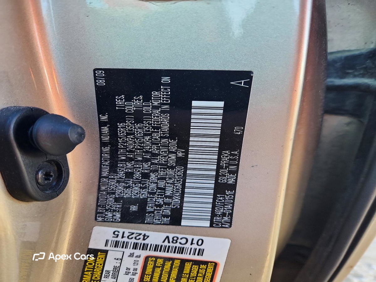 Toyota Sienna 2010