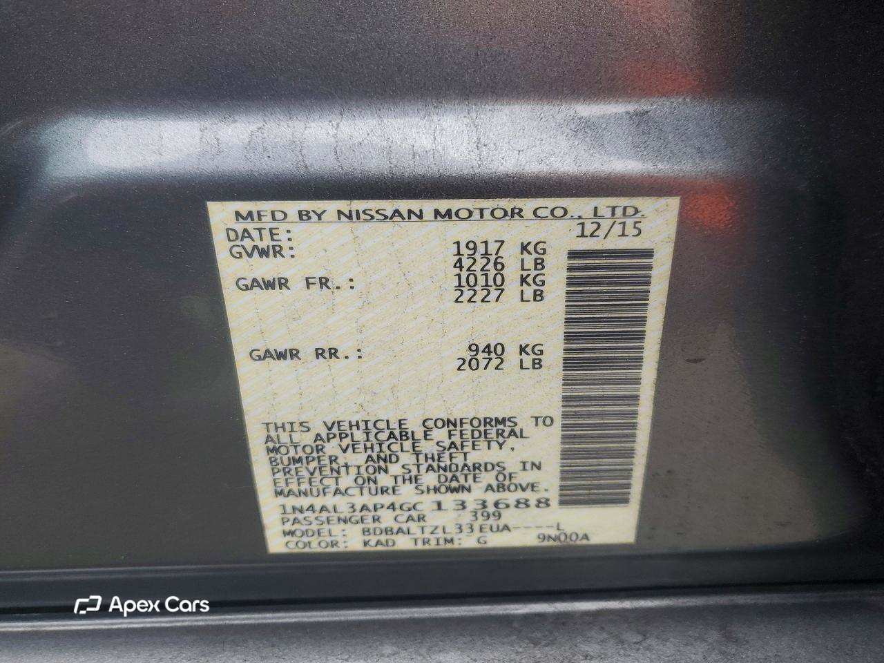 Nissan Altima 2016