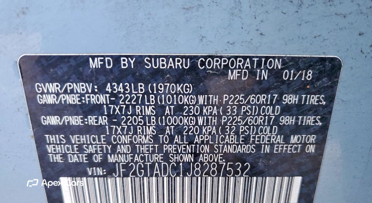 Subaru XV 2018