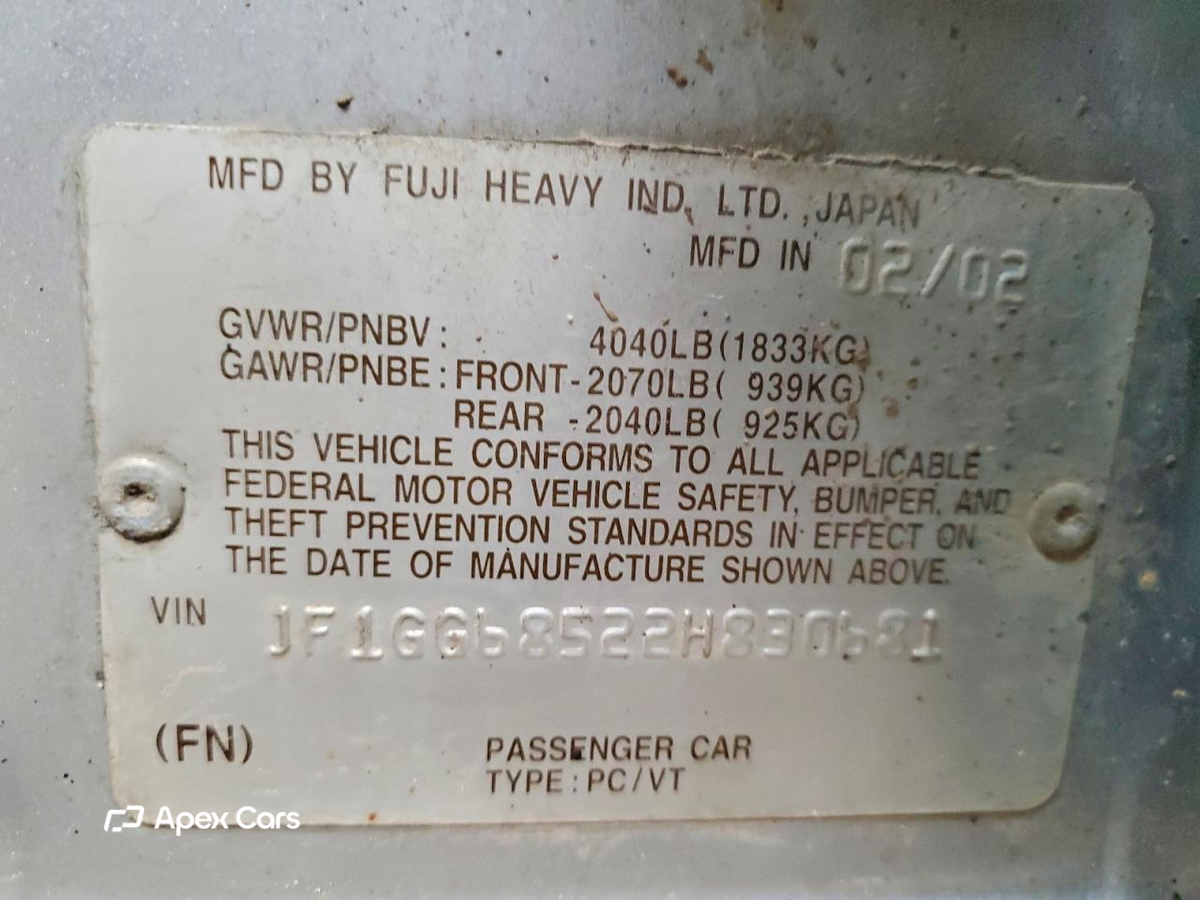 Subaru Impreza 2002