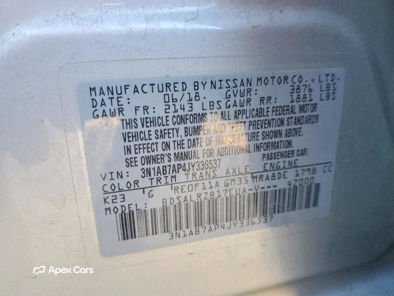 Nissan Sentra 2018
