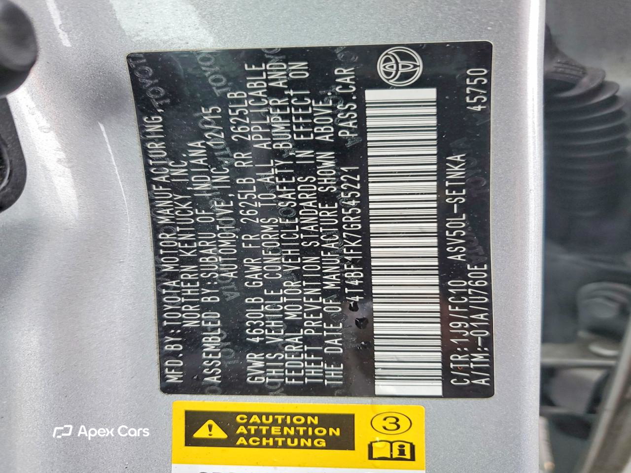 Toyota Camry 2016