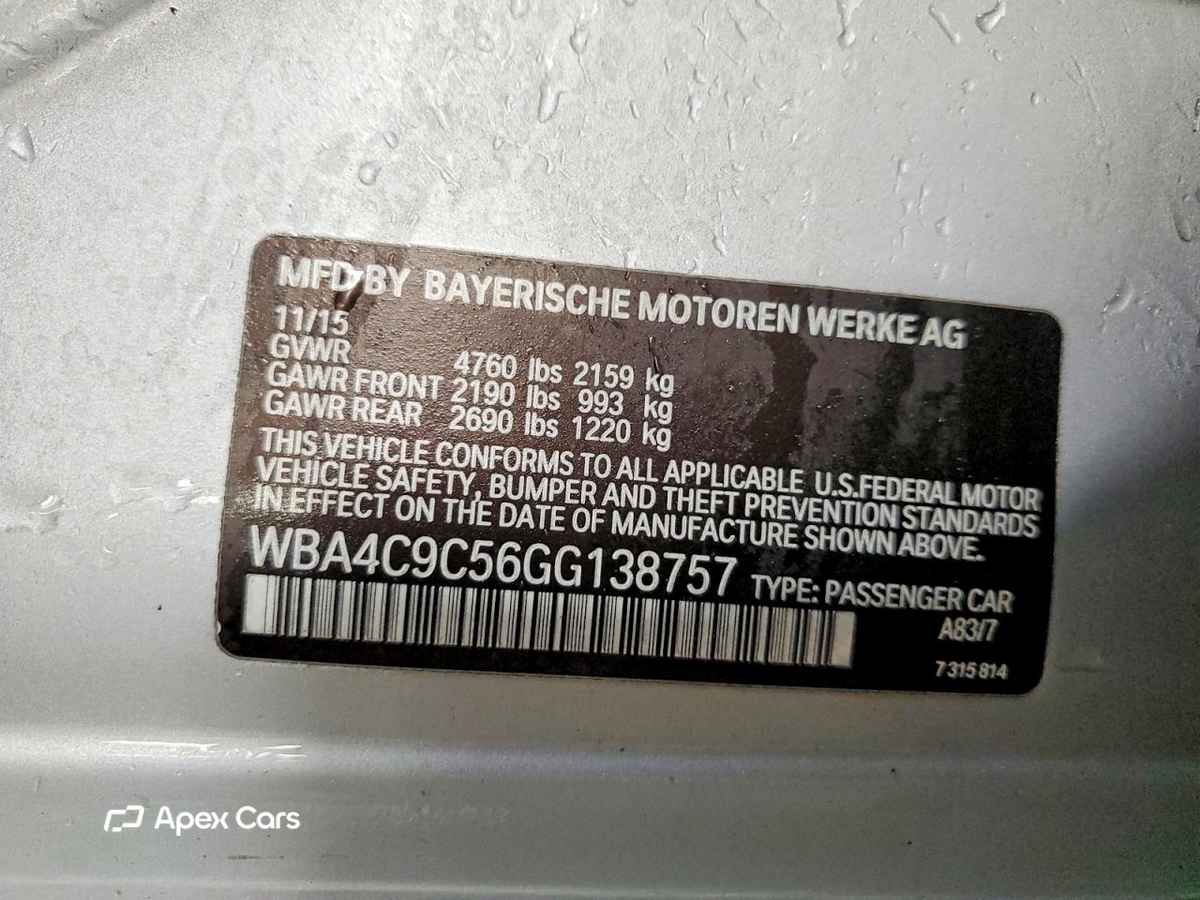 BMW Series 4 2016