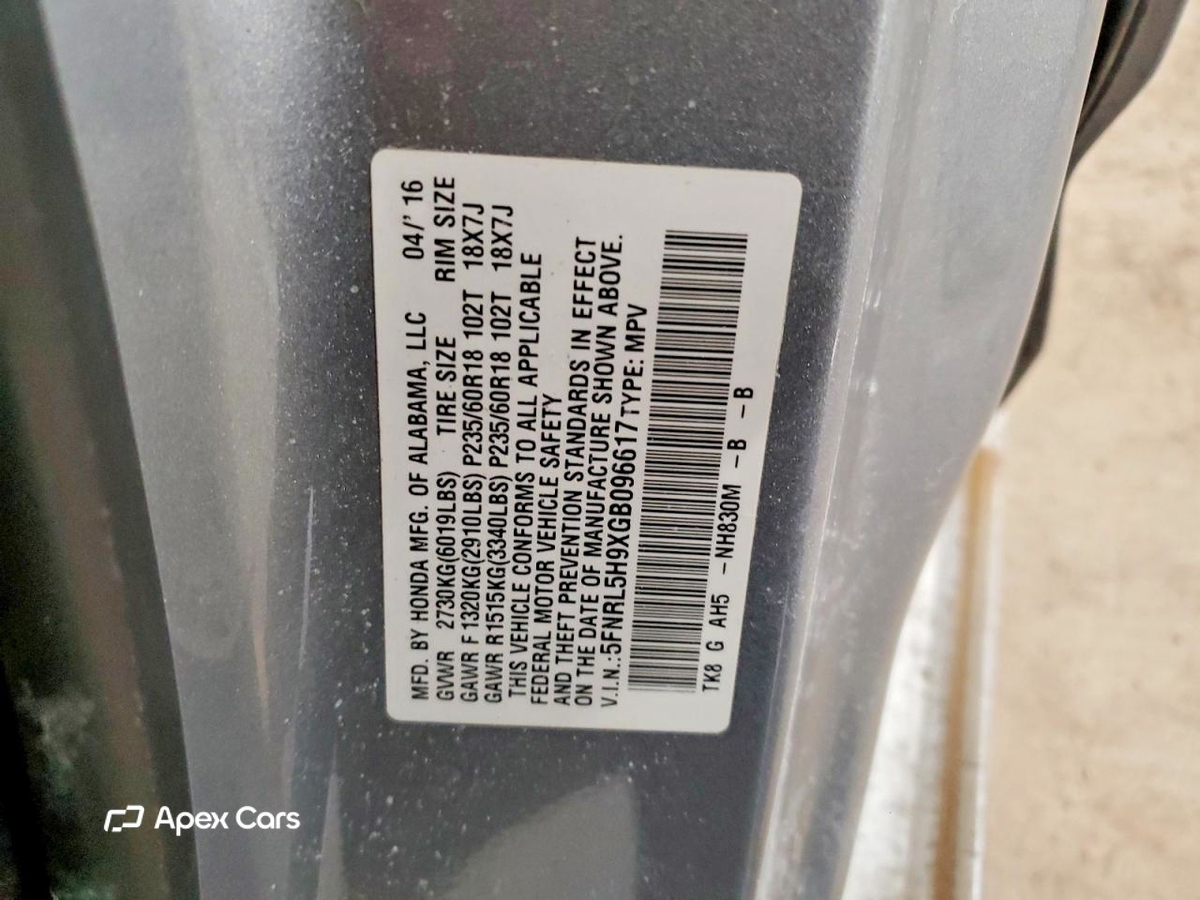 Honda Odyssey 2016