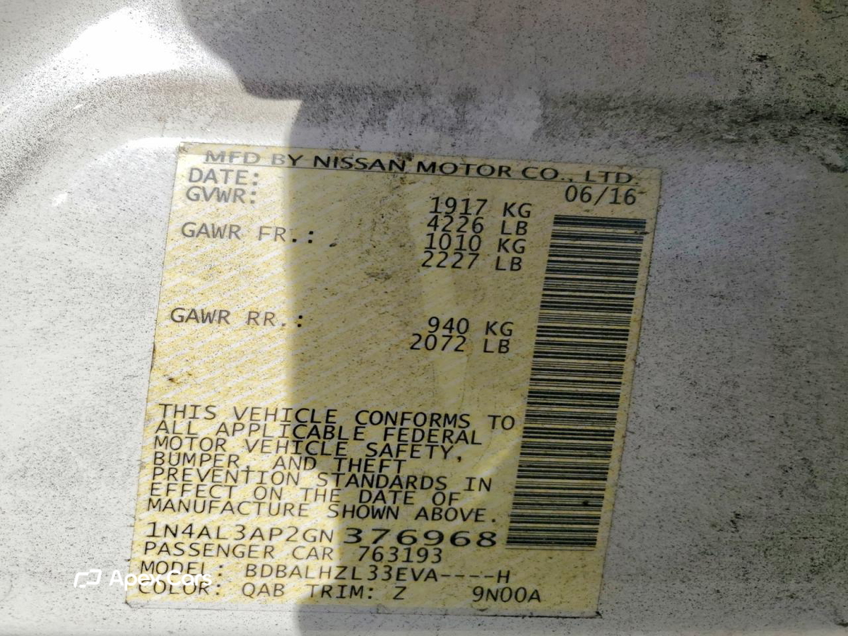 Nissan Altima 2016