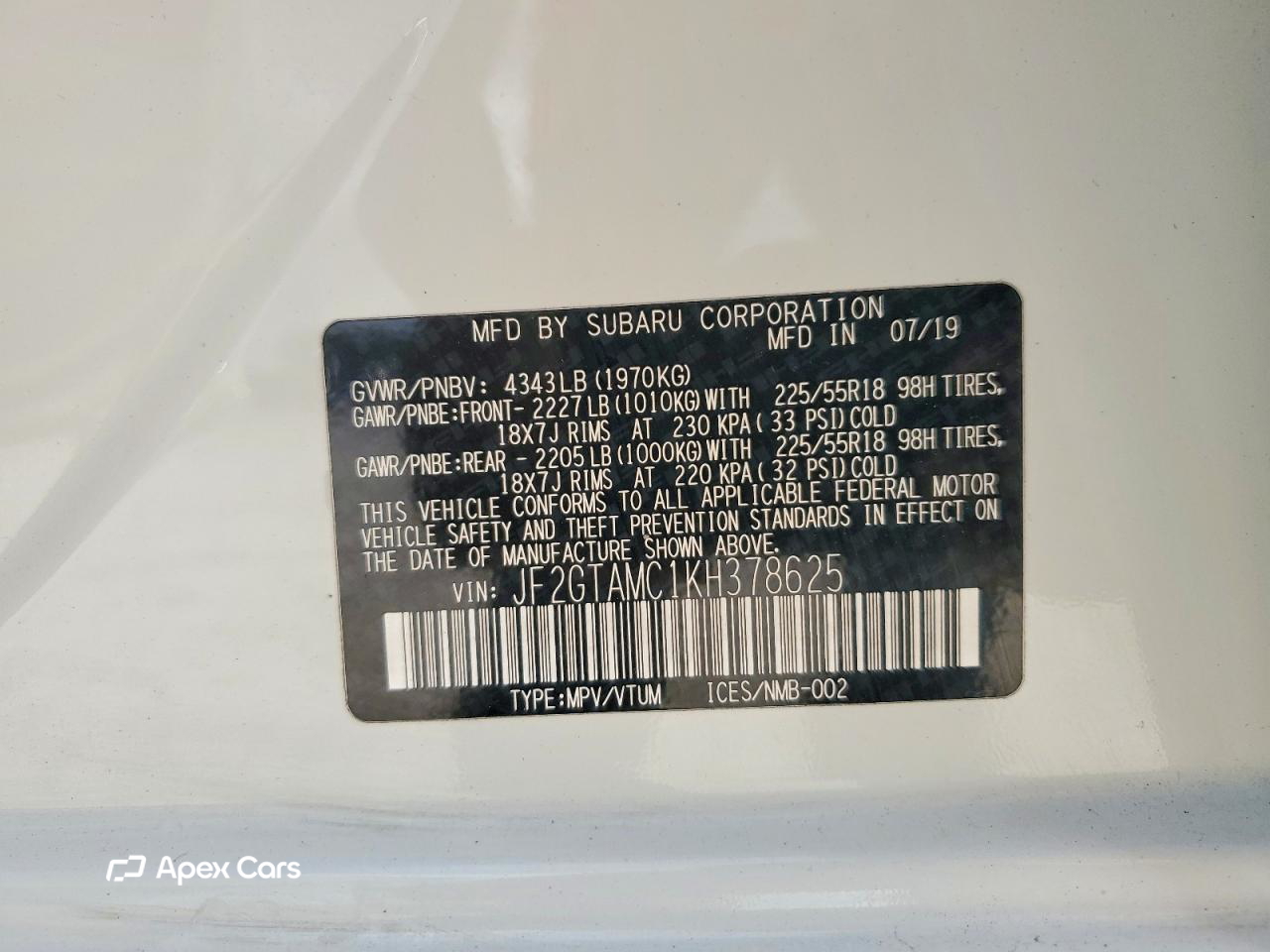 Subaru XV 2019