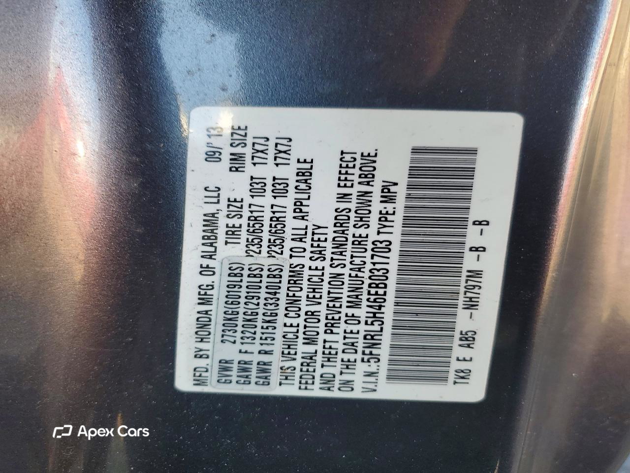 Honda Odyssey 2014