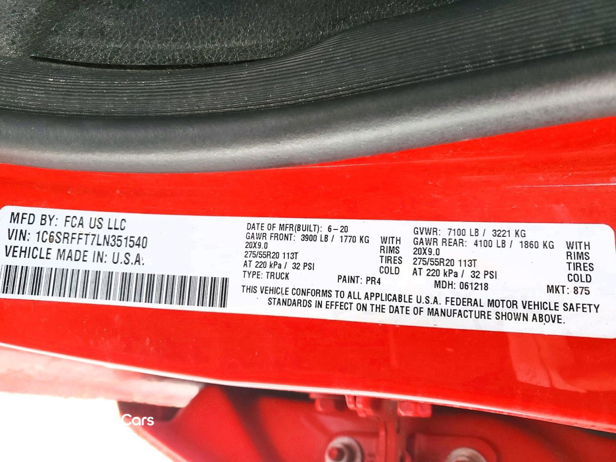 RAM 1500 2020