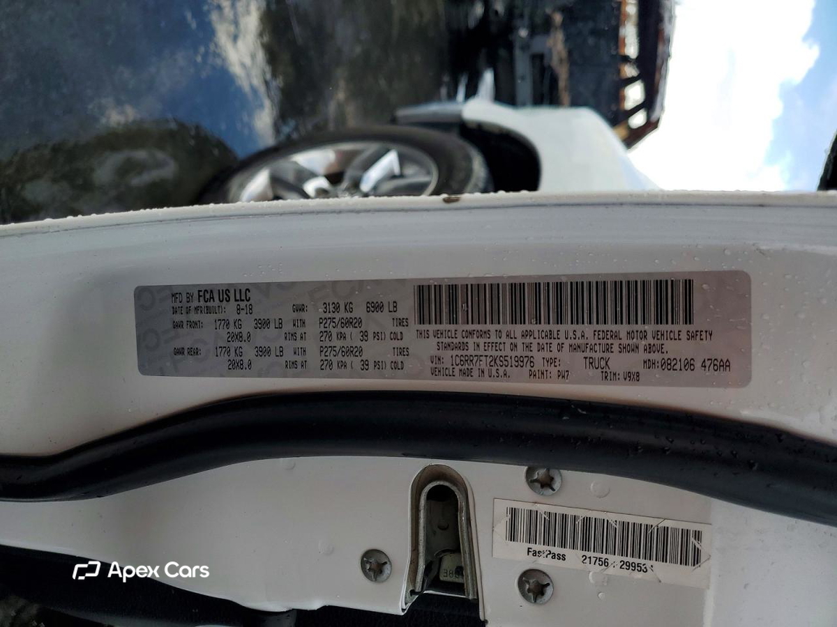 RAM 1500 2019
