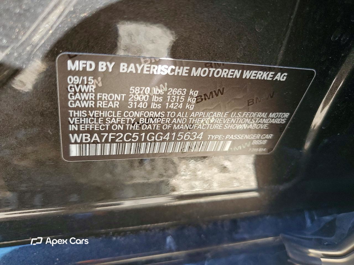 BMW Series 7 2016