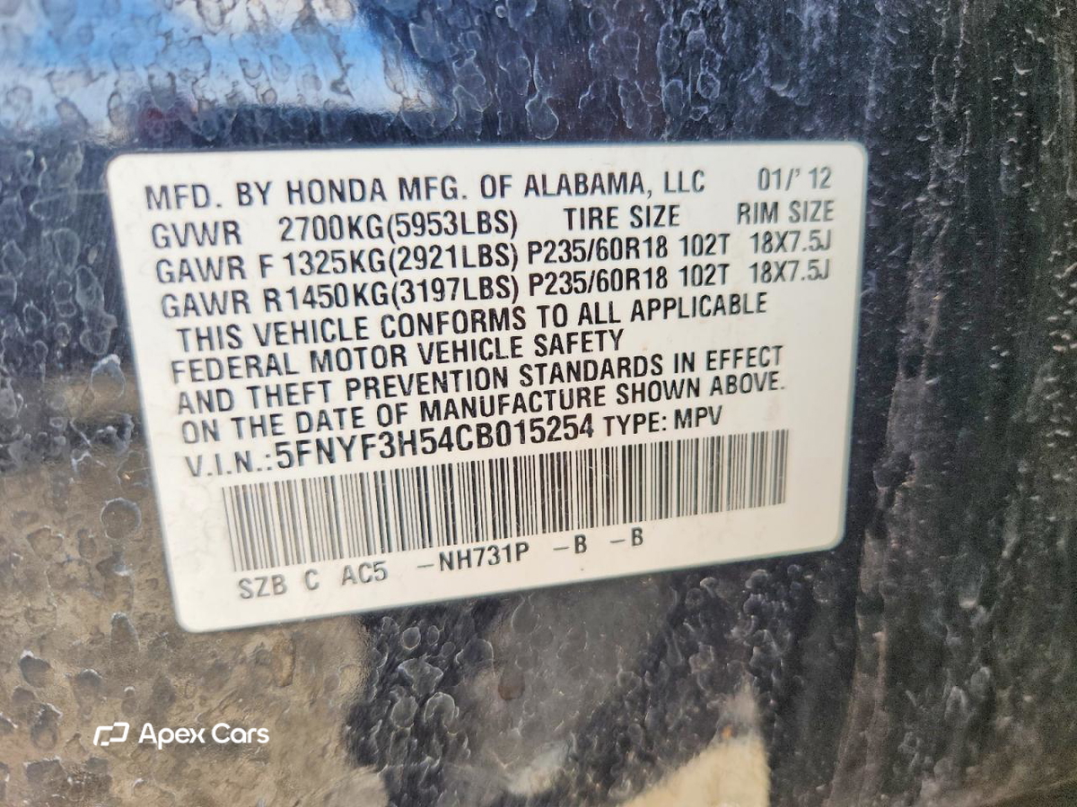 Honda Pilot 2012