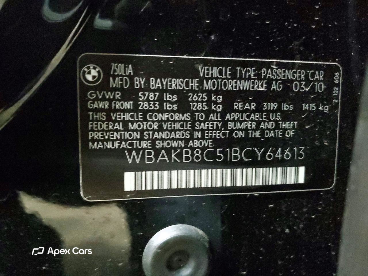 BMW Series 7 2011