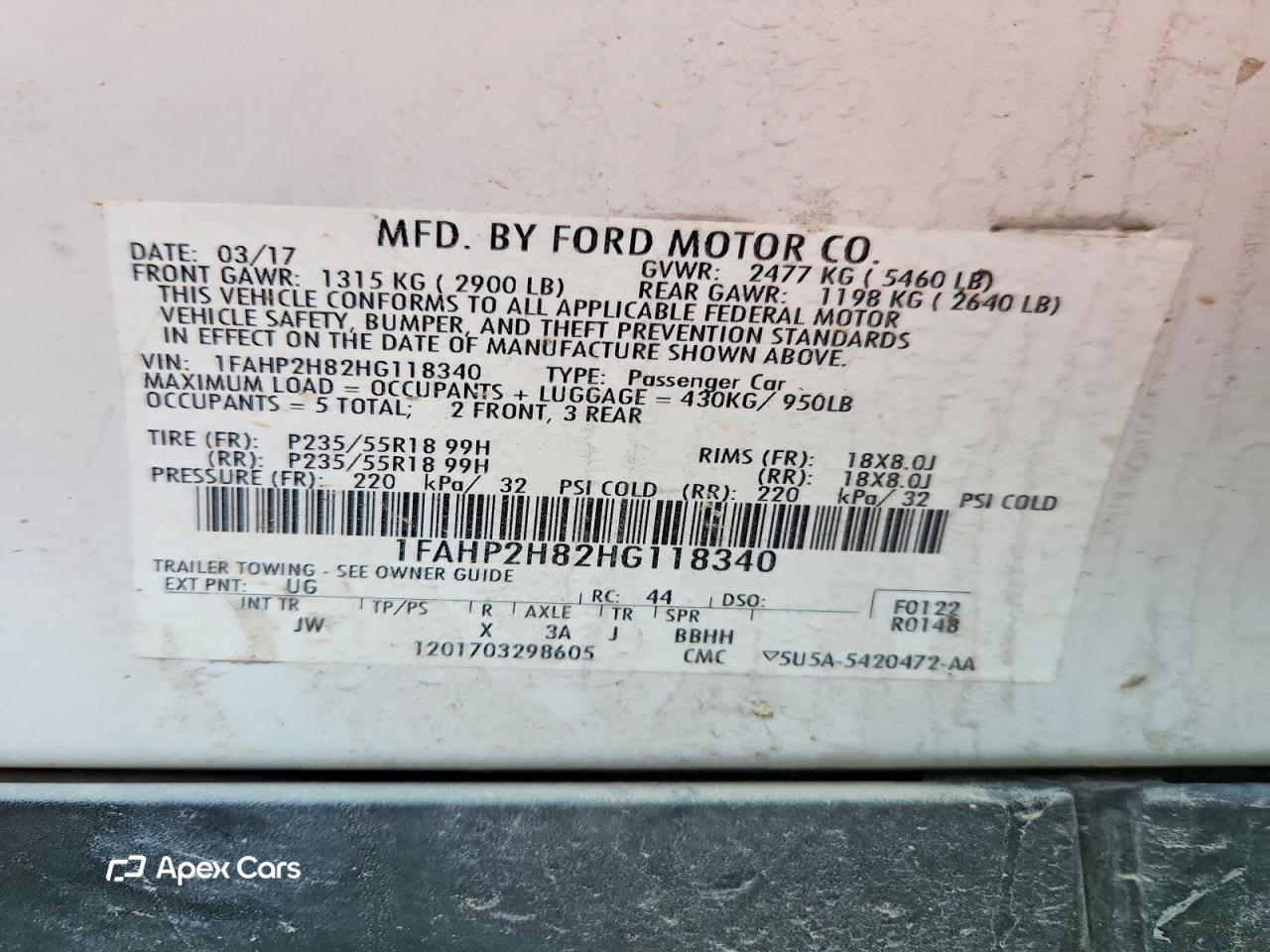 Ford Taurus 2017