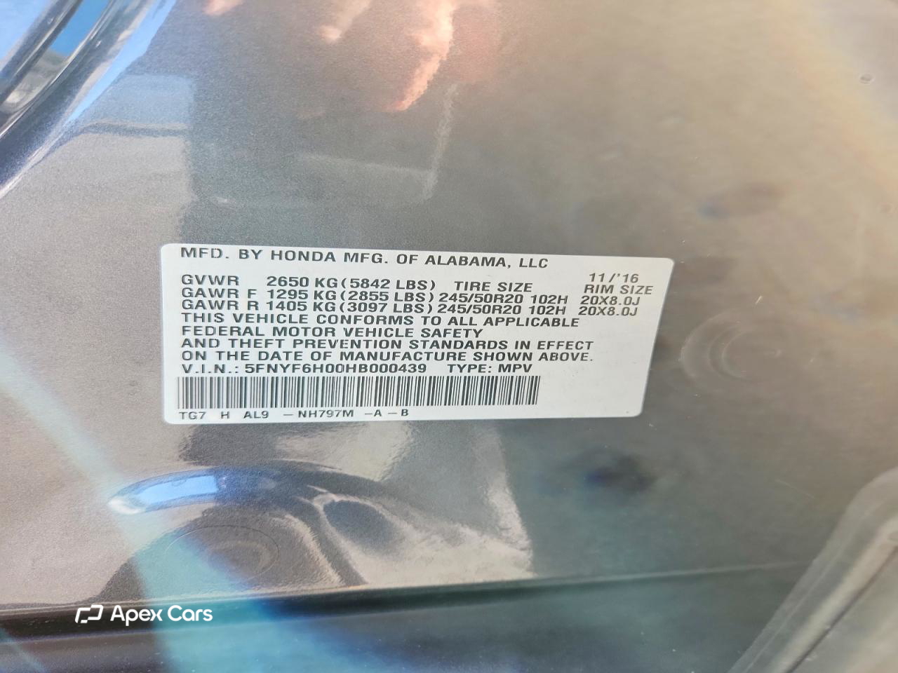 Honda Pilot 2017