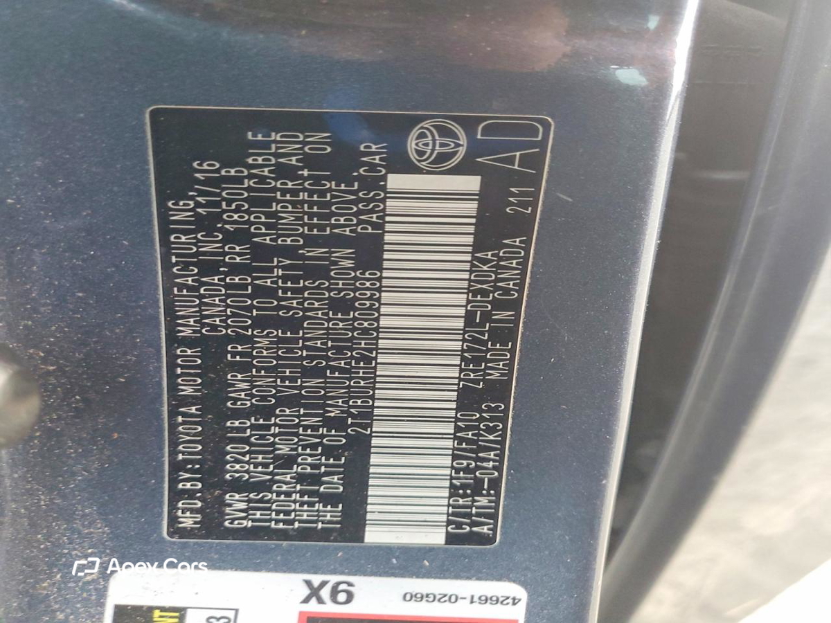 Toyota Corolla 2017