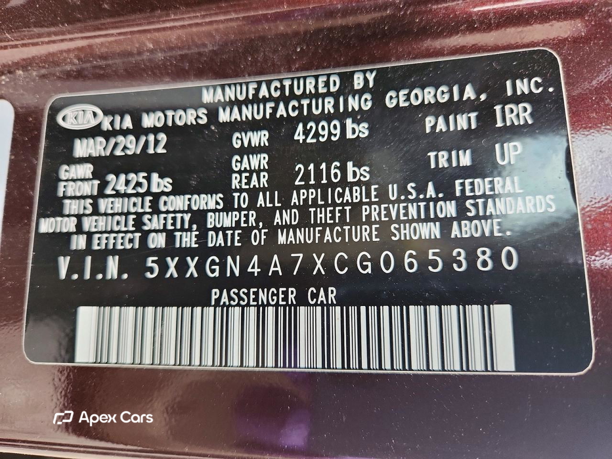 Kia Optima 2012