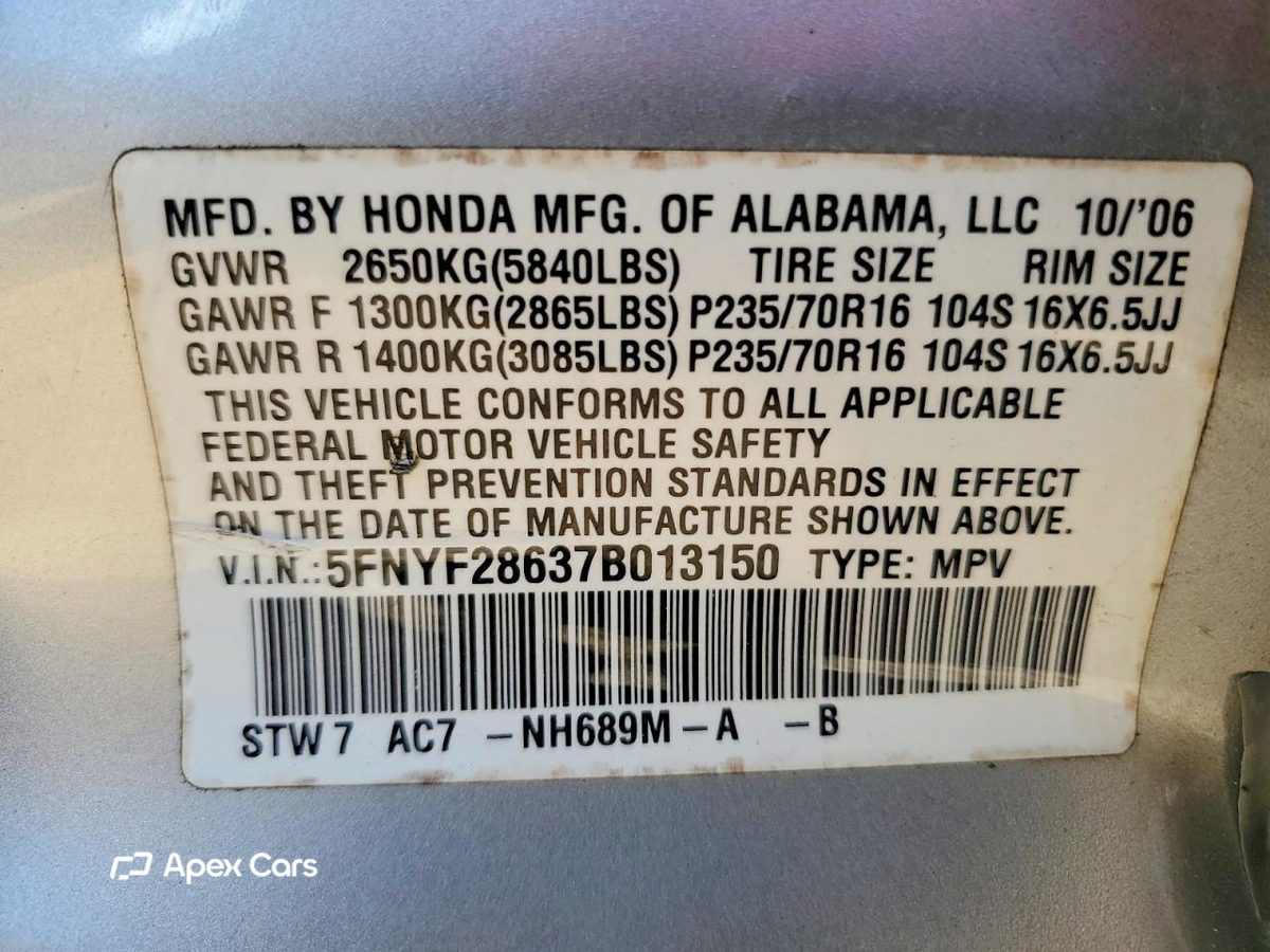 Honda Pilot 2007