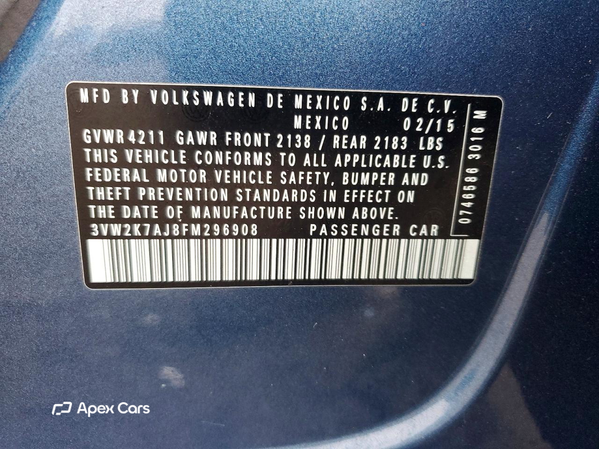 Volkswagen Jetta 2015
