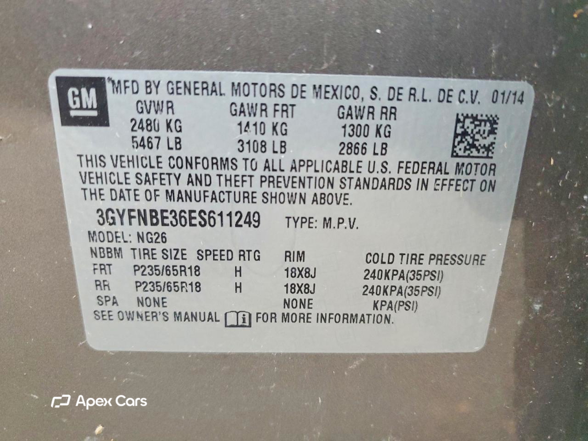 Cadillac SRX 2014
