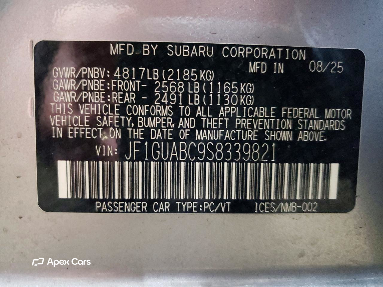 Subaru Impreza 2025