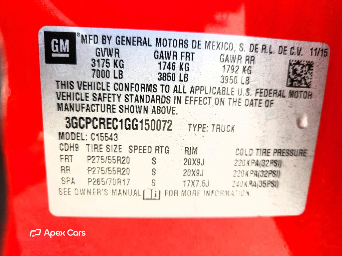 Chevrolet Silverado 2016