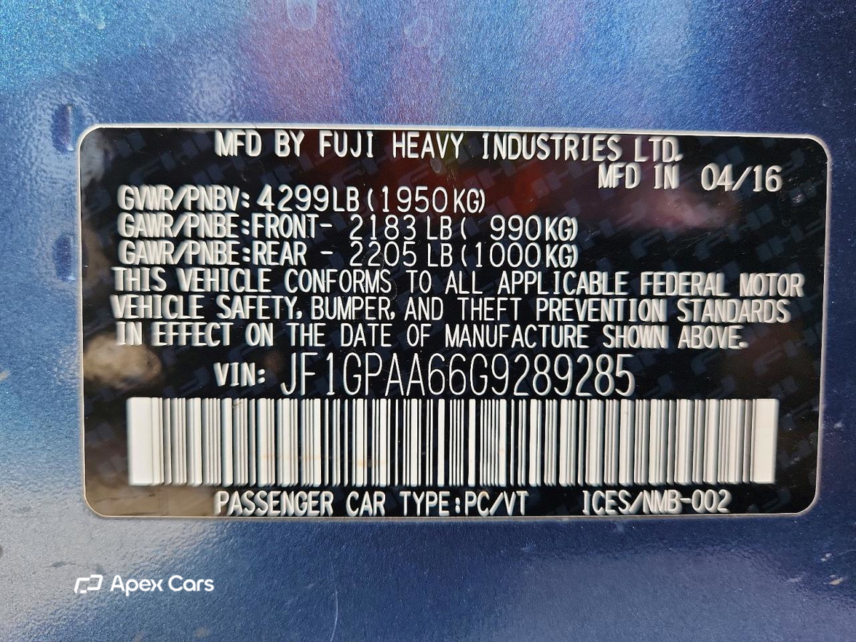 Subaru Impreza 2016