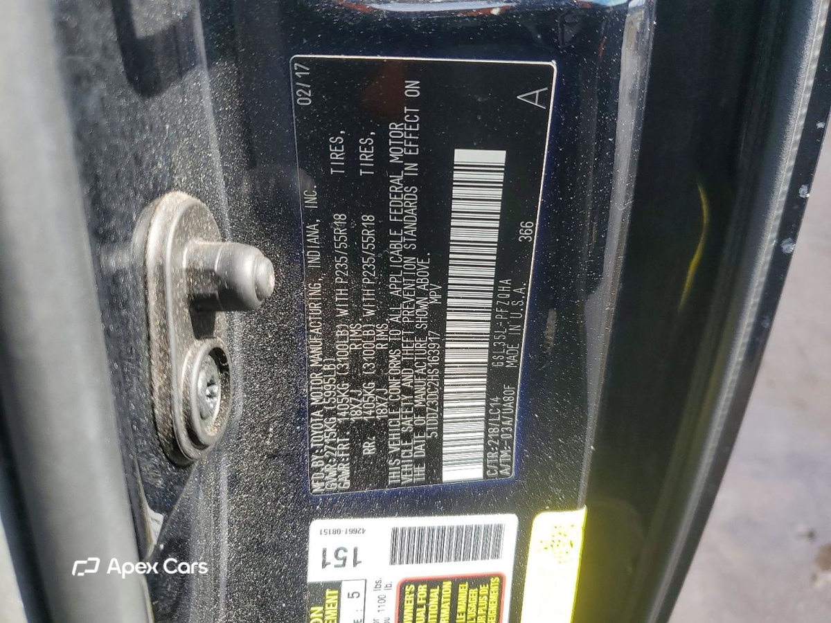 Toyota Sienna 2017