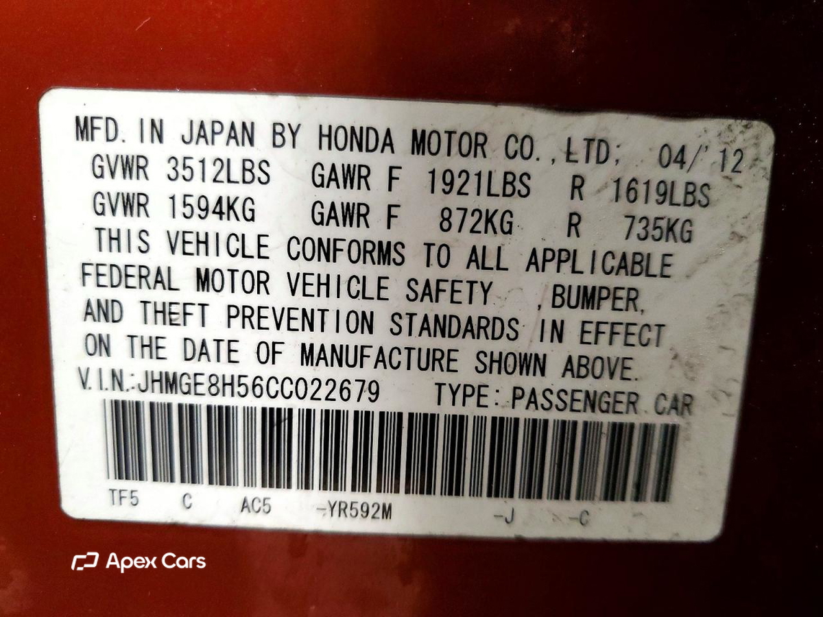 Honda Fit 2012
