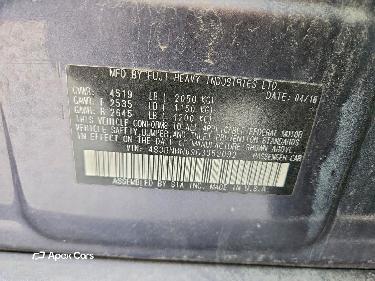 Subaru Legacy 2016