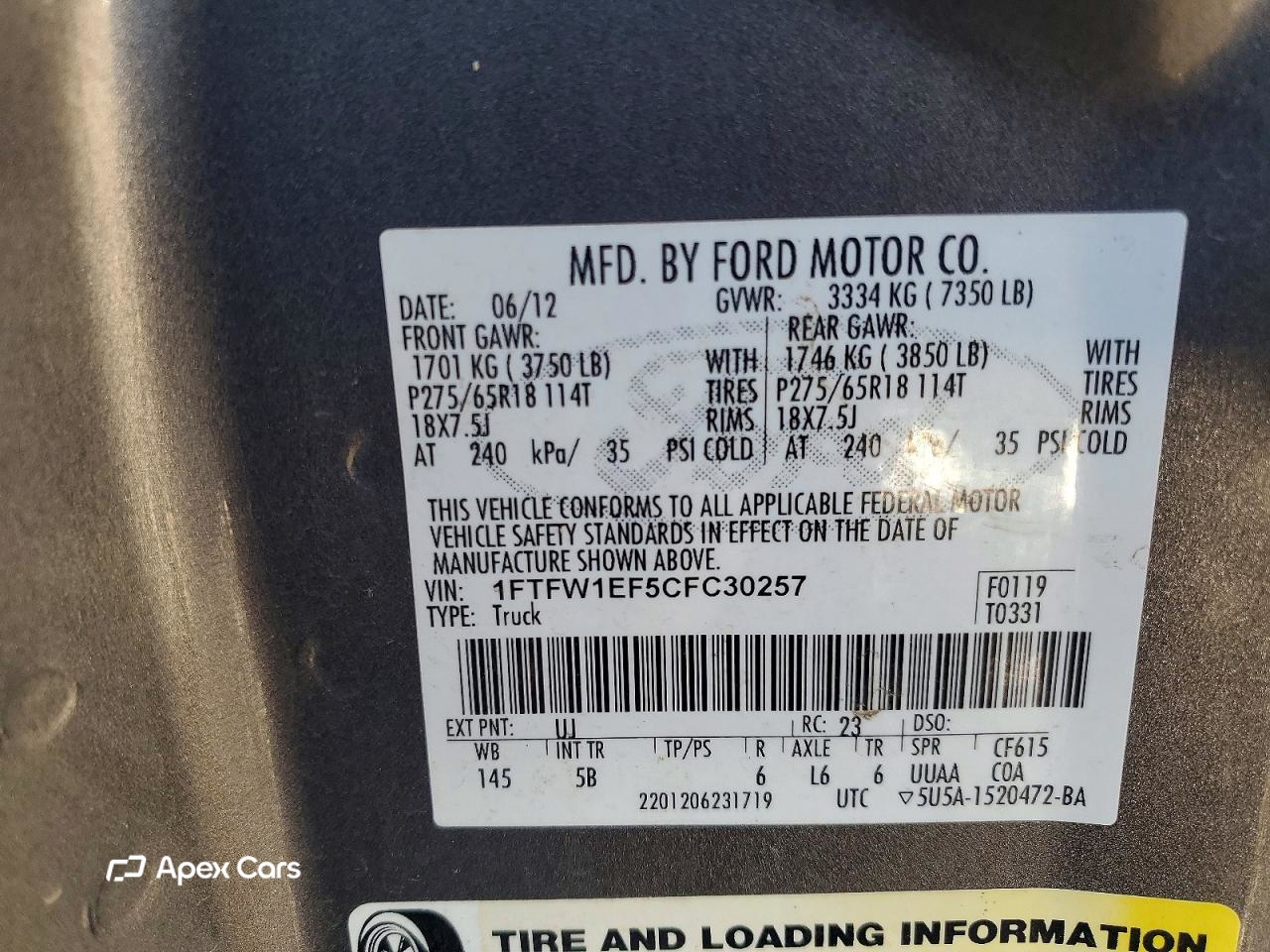 Ford F-150 2012