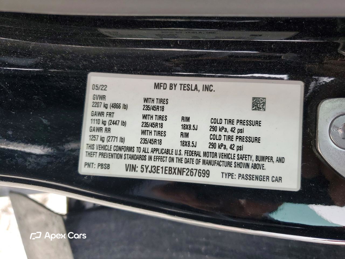 Tesla Model 3 2022