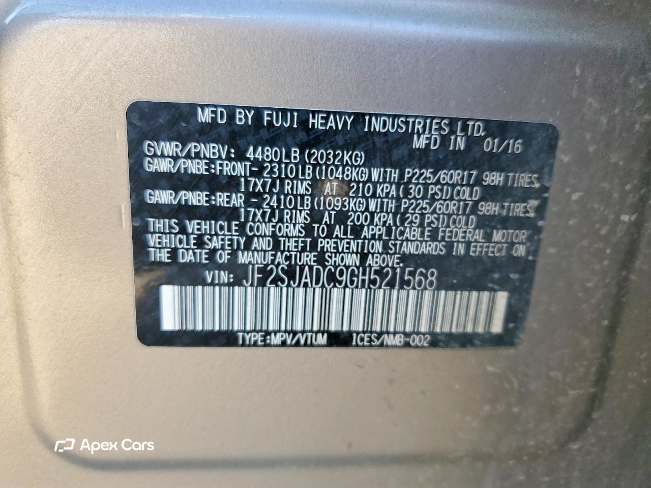 Subaru Forester 2016