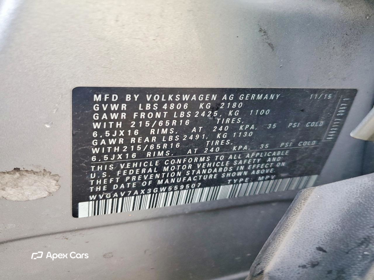 Volkswagen Tiguan 2016