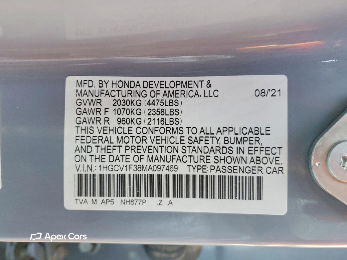 Honda Accord 2021
