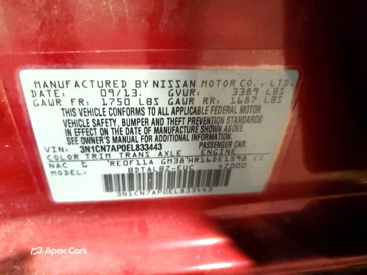 Nissan Versa 2014