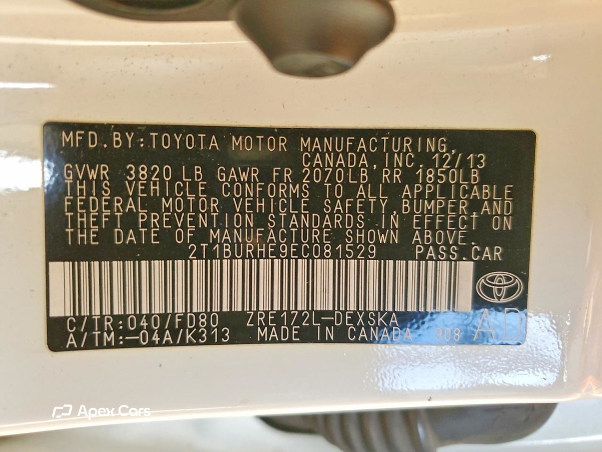 Toyota Corolla 2014