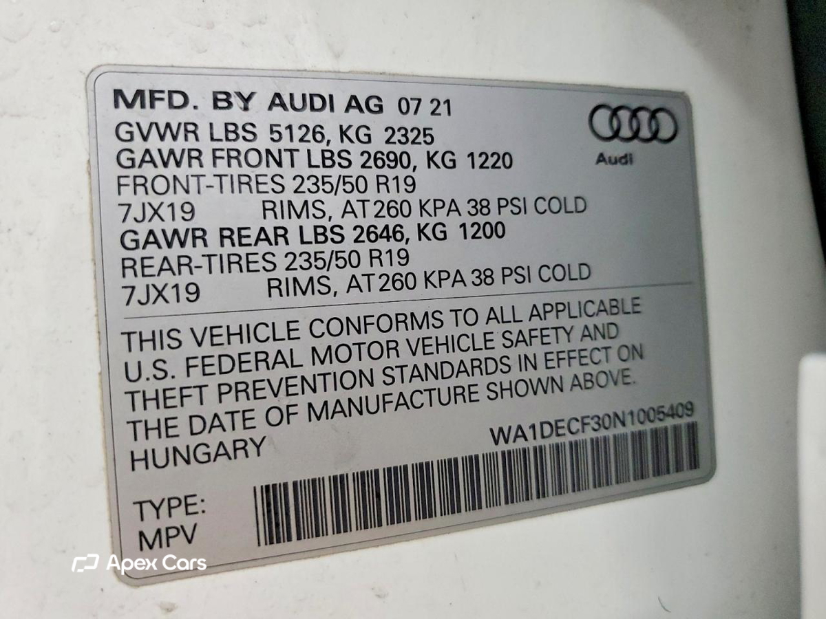 Audi Q3 2022