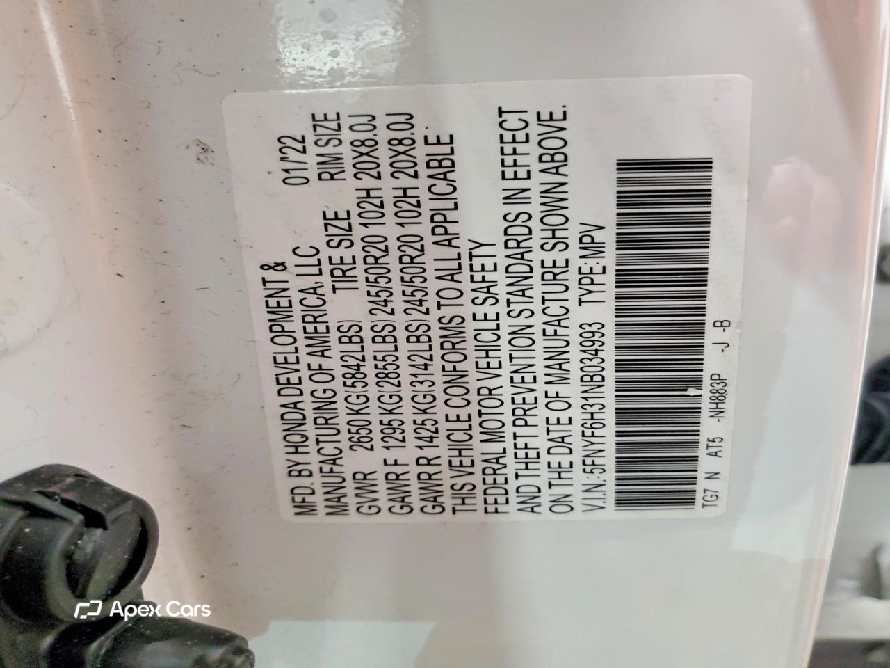 Honda Pilot 2022