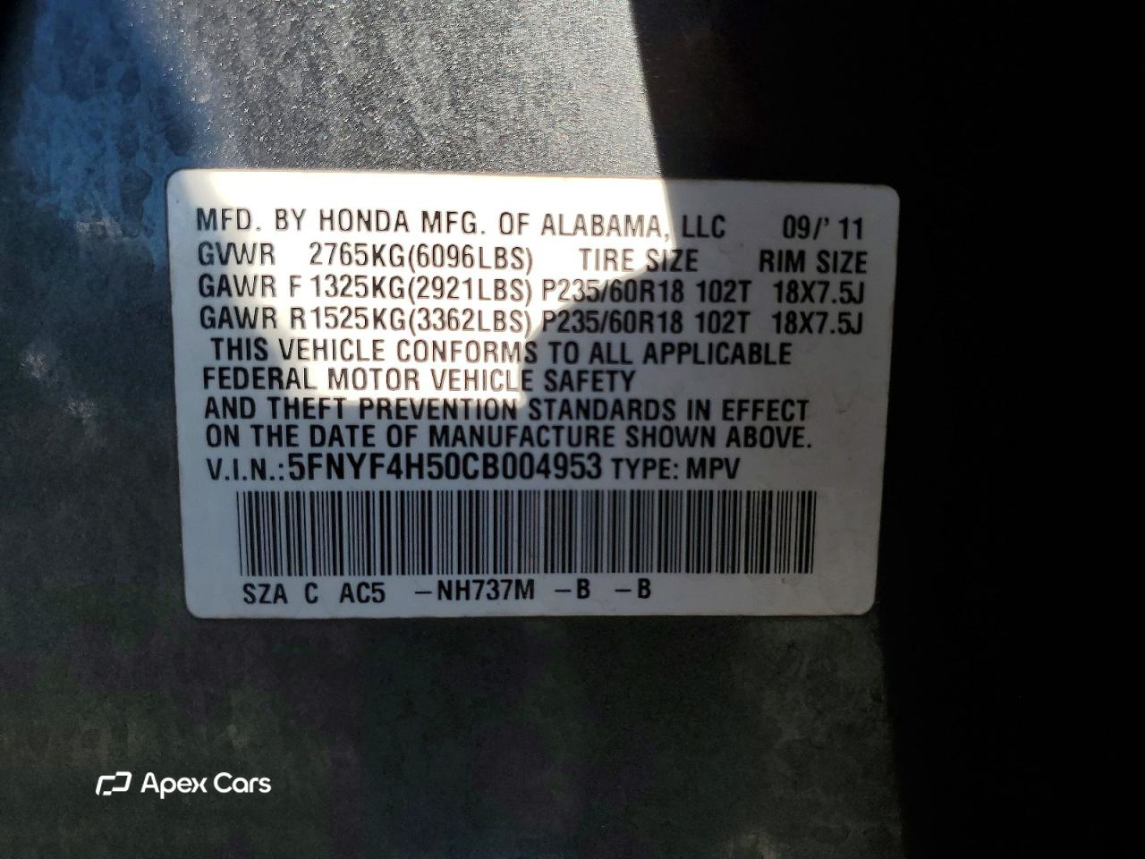 Honda Pilot 2012